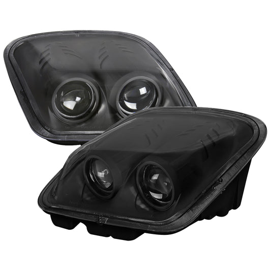 1997-2004 Chevrolet Corvette C5 H7 Projector Headlights (Matte Black Housing/Clear Lens)