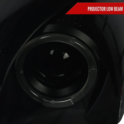 2000-2005 Mitsubishi Eclipse Dual Halo Projector Headlights (Black Housing/Smoked Lens)