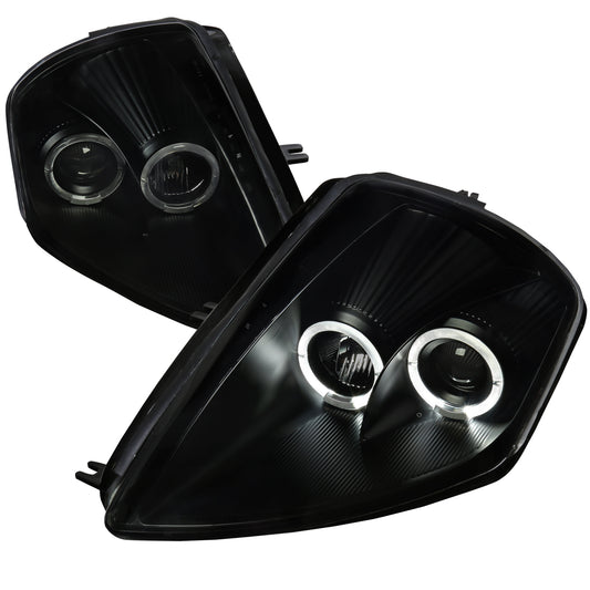 2000-2005 Mitsubishi Eclipse Dual Halo Projector Headlights (Black Housing/Smoked Lens)