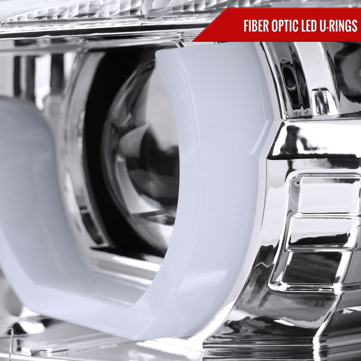 2012-2015 F30 3 Series Sedan Dual U-Bar Projector Headlights w/ LED Turn Signal Lights (Chrome Housing/Clear Lens)
