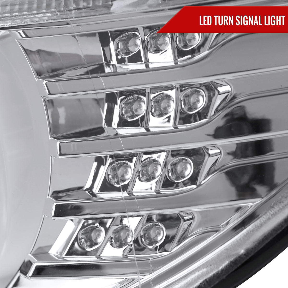 2012-2015 F30 3 Series Sedan Dual U-Bar Projector Headlights w/ LED Turn Signal Lights (Chrome Housing/Clear Lens)