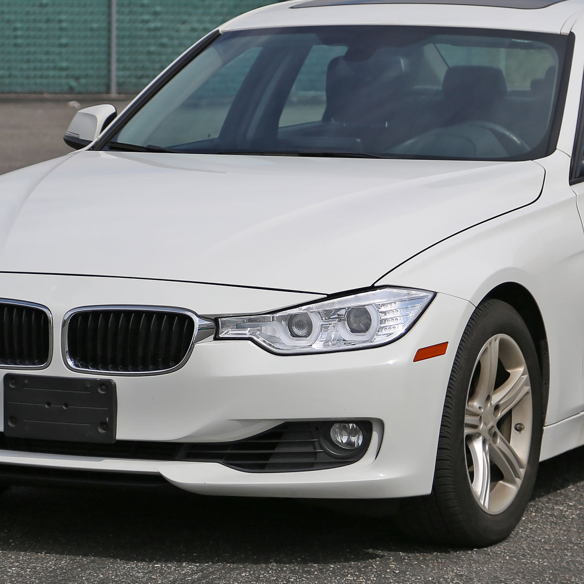 2012-2015 F30 3 Series Sedan Dual U-Bar Projector Headlights w/ LED Turn Signal Lights (Chrome Housing/Clear Lens)