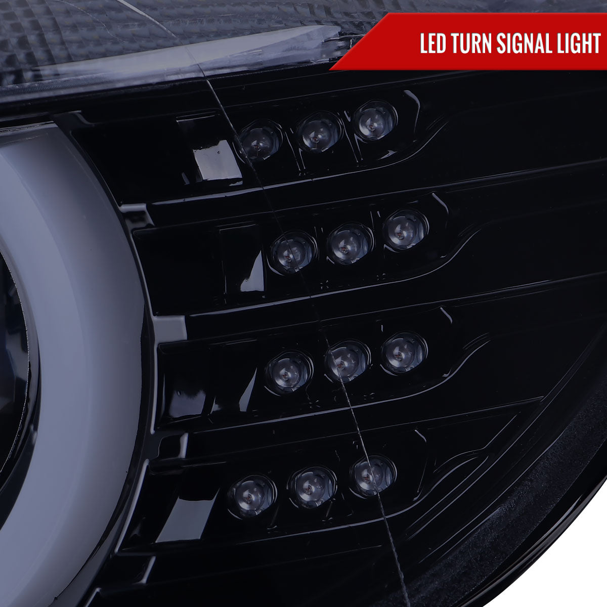 2012-2015 F30 3 Series Sedan Dual U-Bar Projector Headlights w/ LED Turn Signal Lights (Chrome Housing/Smoked Lens)