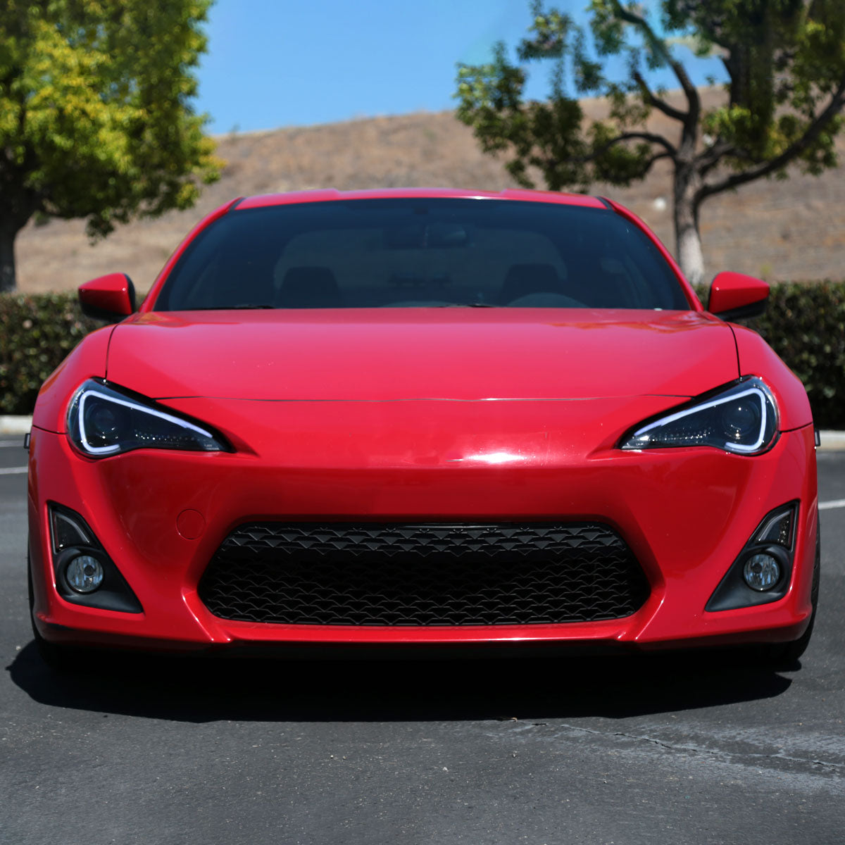 2012-2017 Scion FRS/ Toyota 86 LED Bar Projector Headlights w/ LED Turn Signal Lights (Jet Black Housing/Clear Lens)
