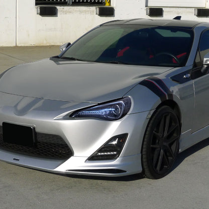 2012-2017 Toyota 86/ Scion FRS LED Bar Projector Headlights w/ LED Turn Signal Lights (Glossy Black Housing/Smoked Lens)