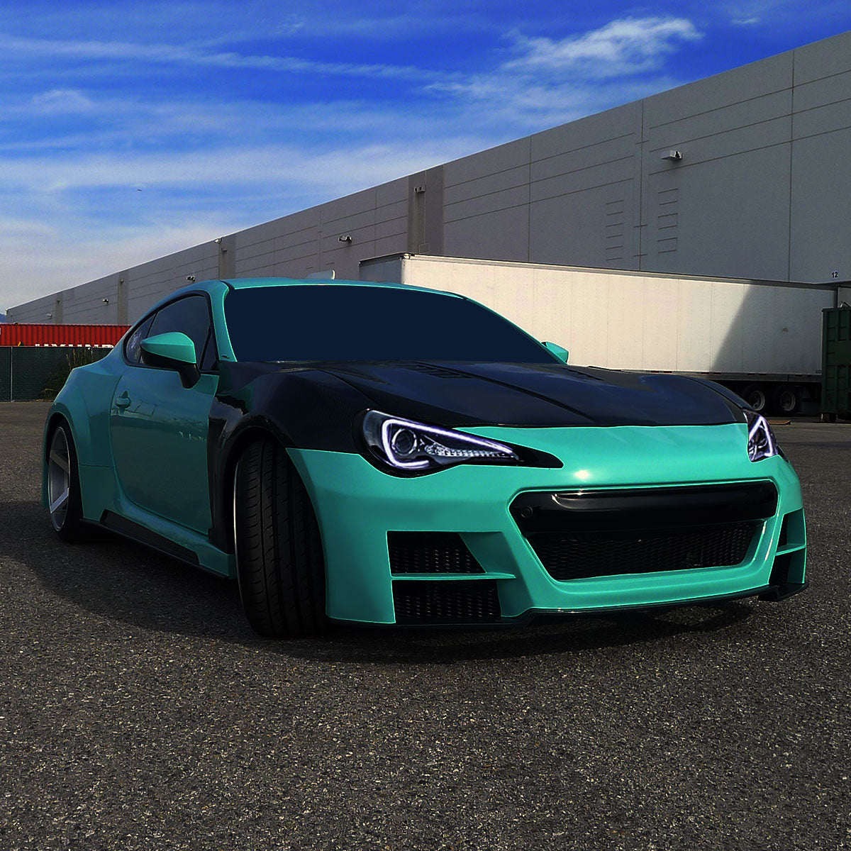 2012-2017 Toyota 86/ Scion FRS LED Bar Projector Headlights w/ LED Turn Signal Lights (Glossy Black Housing/Smoked Lens)