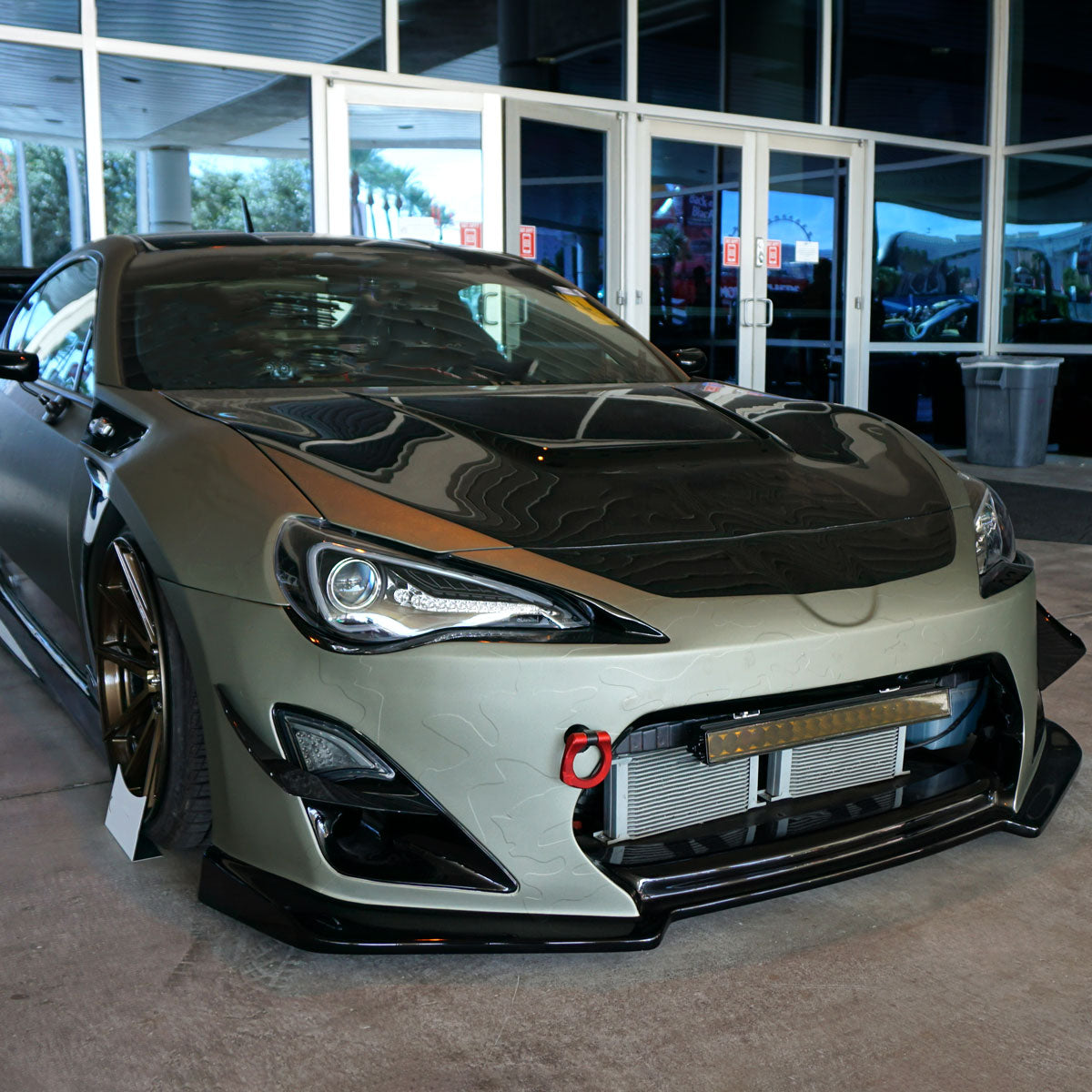 2012-2017 Scion FRS/ Toyota 86 LED Bar Projector Headlights w/ LED Turn Signal Lights (Matte Black Housing/Clear Lens)