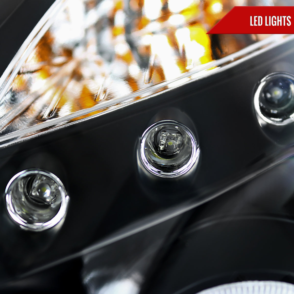 2003-2007 Infiniti G35 Coupe Dual Halo Projector Headlights (Matte Black Housing/Clear Lens)