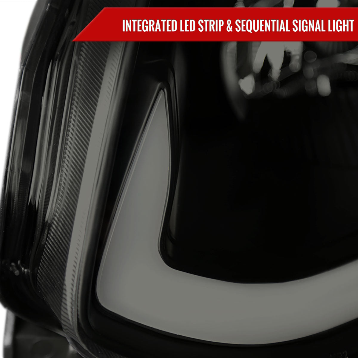 2003-2007 Infiniti G35 Coupe LED Bar Projector Headlights w/ Sequential Turn Signals (Black Housing/Smoked Lens)