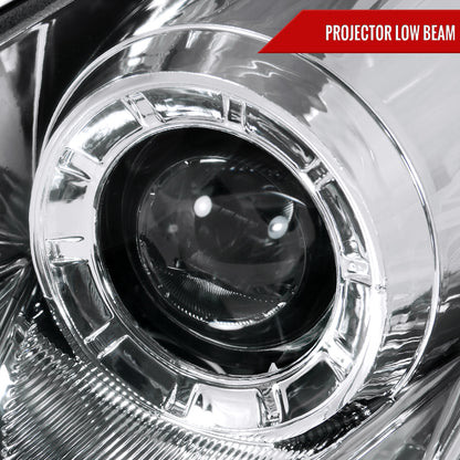 2005-2006 Infiniti G35 Sedan Halo Projector Headlights (Chrome Housing/Clear Lens)