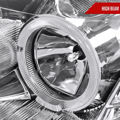 2005-2006 Infiniti G35 Sedan Halo Projector Headlights (Chrome Housing/Clear Lens)