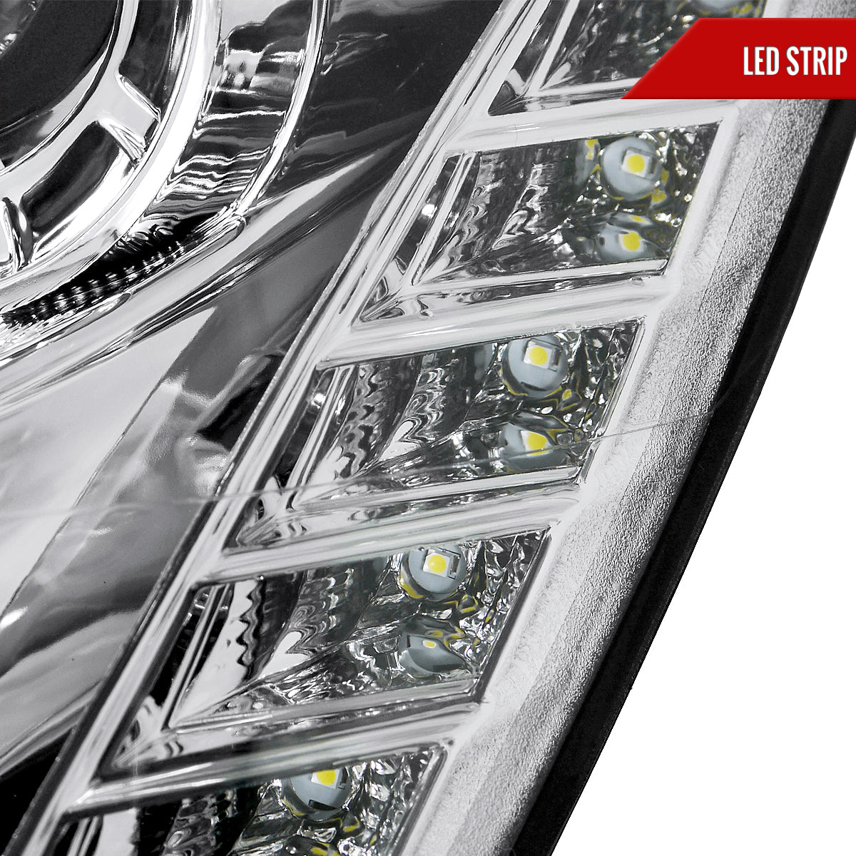 2005-2006 Infiniti G35 Sedan Halo Projector Headlights (Chrome Housing/Clear Lens)