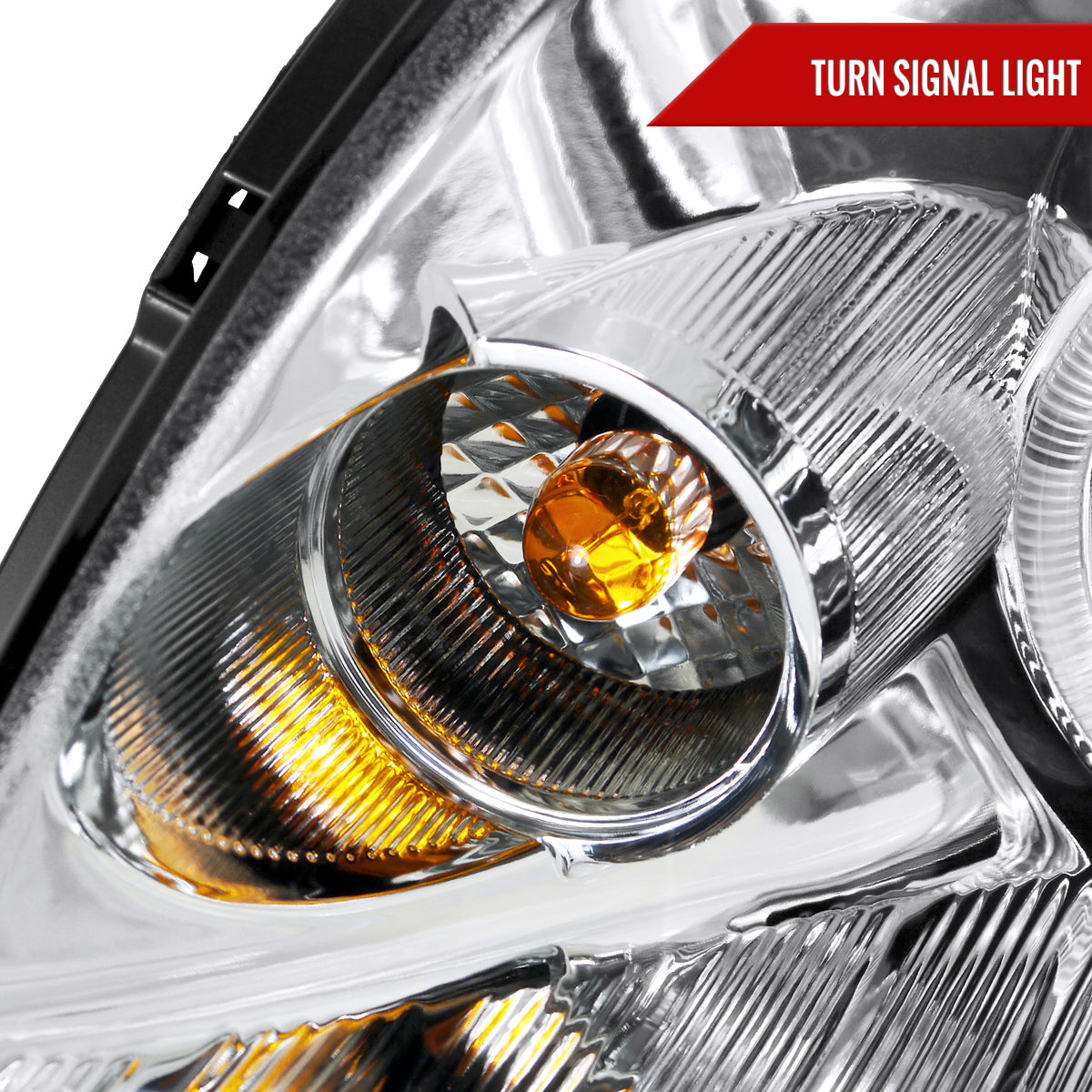 2005-2006 Infiniti G35 Sedan Halo Projector Headlights (Chrome Housing/Clear Lens)