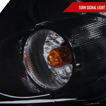 2005-2006 Infiniti G35 Sedan Halo Projector Headlights w/ SMD LED Light Strip (Glossy Black Housing/Smoked Lens)