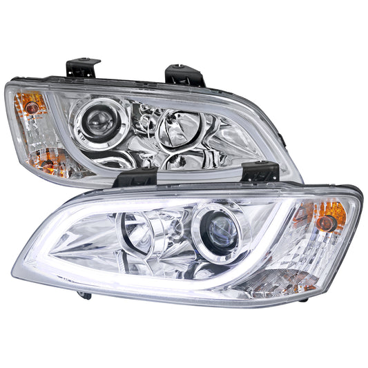 2008-2009 Pontiac G8 LED Bar Projector Headlights (Chrome Housing/Clear Lens)