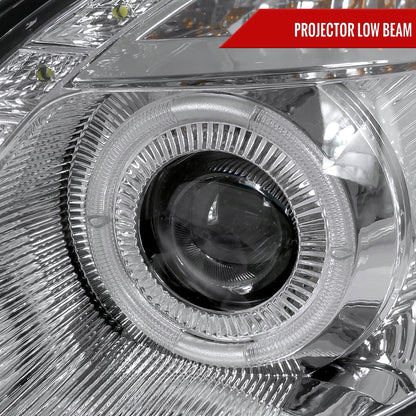 1998-2005 Lexus GS300/GS400/GS430 Halo Projector Headlights w/ SMD LED Light Strip (Chrome Housing/Clear Lens)