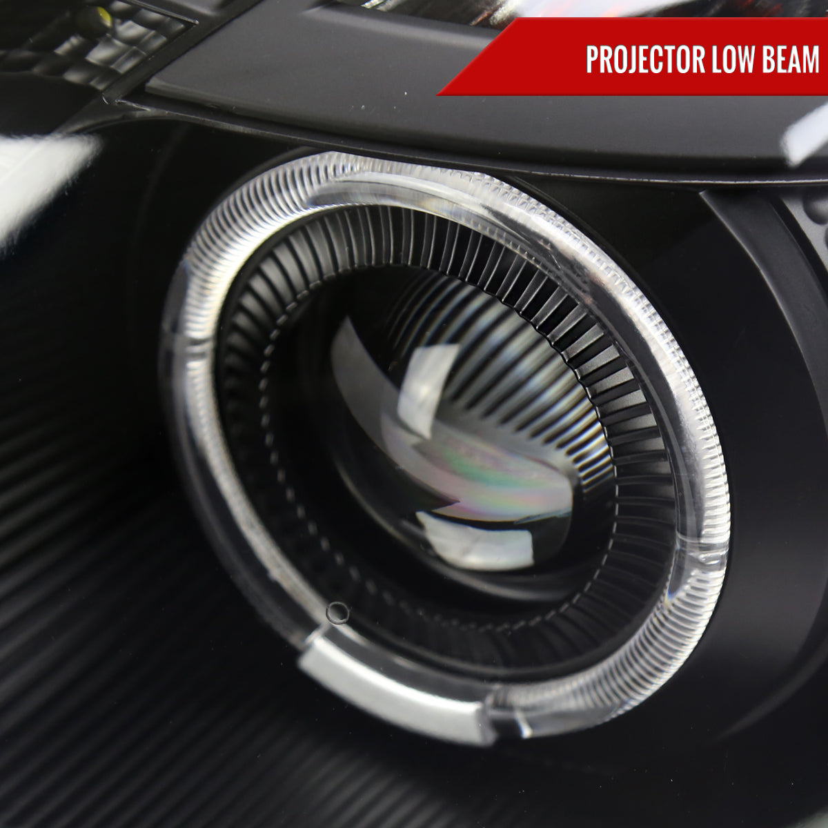 1998-2005 Lexus GS300/GS400/GS430 Halo Projector Headlights w/ SMD LED Light Strip (Matte Black Housing/Clear Lens)