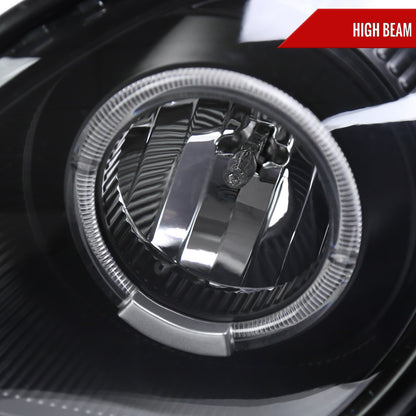 1998-2005 Lexus GS300/GS400/GS430 Halo Projector Headlights w/ SMD LED Light Strip (Matte Black Housing/Clear Lens)