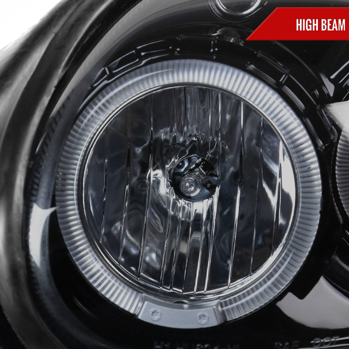 2000-2002 Dodge Plymouth Neon Dual Halo Projector Headlights (Glossy Black Housing/Smoked Lens)