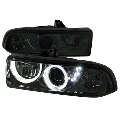 1998-2004 Chevrolet S10 Dual Halo Projector Headlights (Chrome Housing/Smoked Lens)