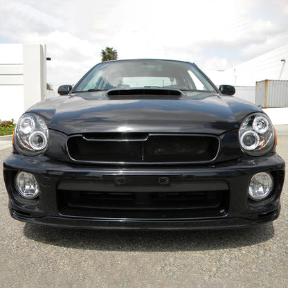 2002-2003 Subaru Impreza Dual Halo Bug Eye Projector Headlights (Matte Black Housing/Clear Lens)