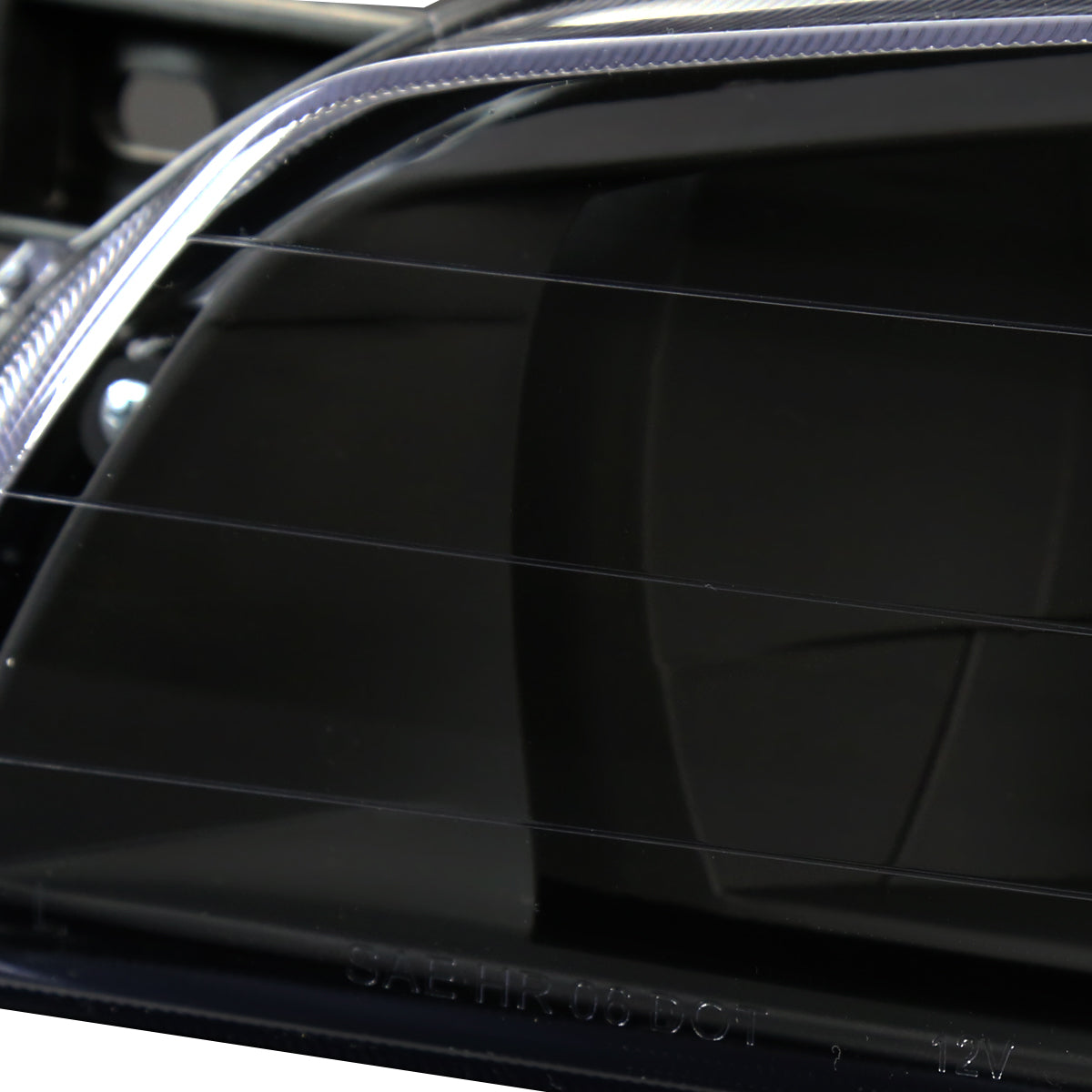 1995-2001 Subaru Impreza Retro Style Projector Headlights (Matte Black Housing/Clear Lens)