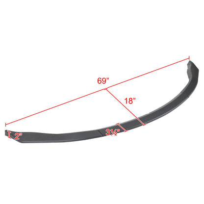 2003-2005 Nissan 350Z Glossy Black/Red Trim 3PC Front Bumper Lip Kit