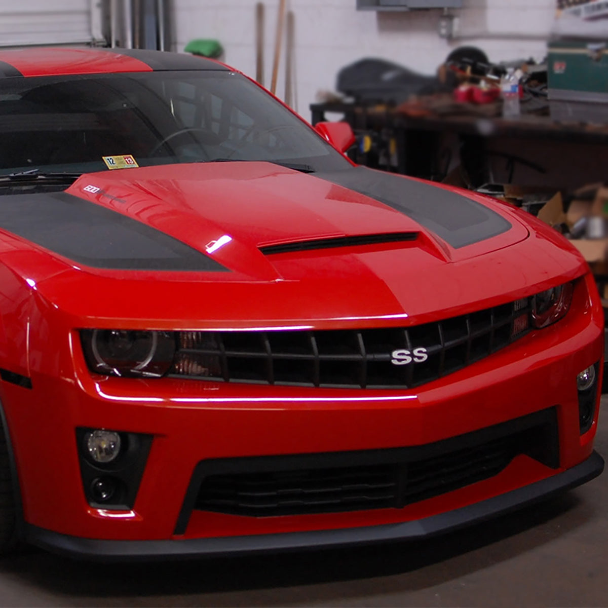 2010-2013 Chevrolet Camaro ZL1 Style Black Polypropylene Bumper Lip