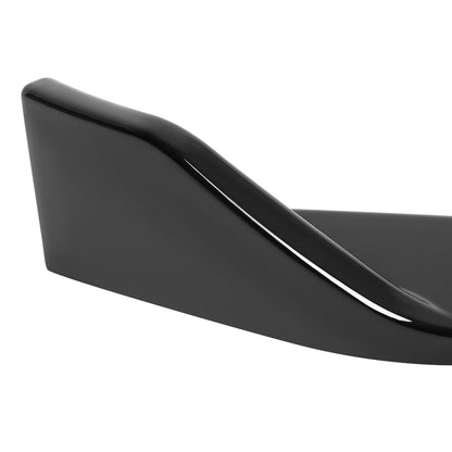 2017-2018 Ford Fusion Glossy Black Polypropylene 3PC Front Bumper Lip Set