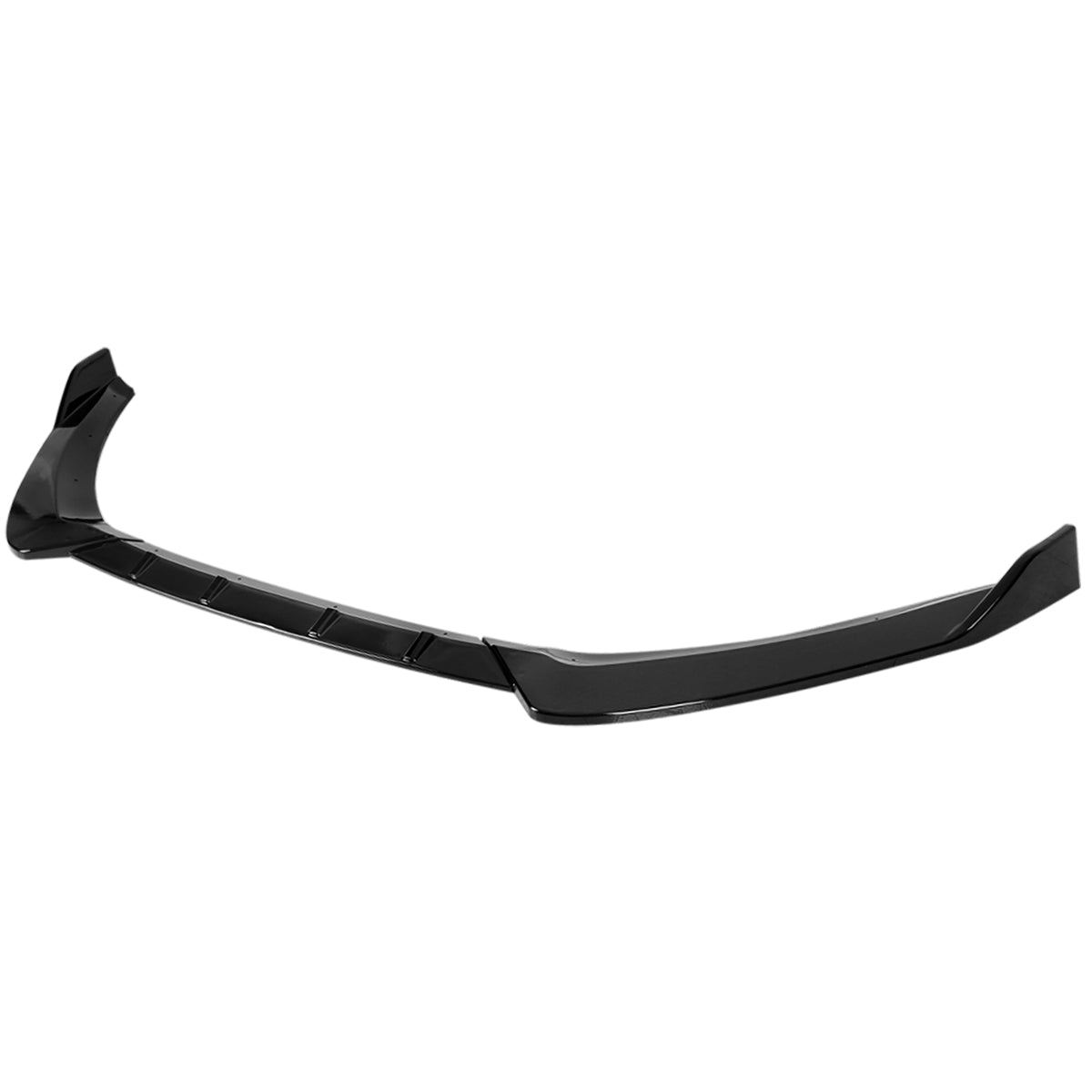 2017-2018 Ford Fusion Glossy Black Polypropylene 3PC Front Bumper Lip Set