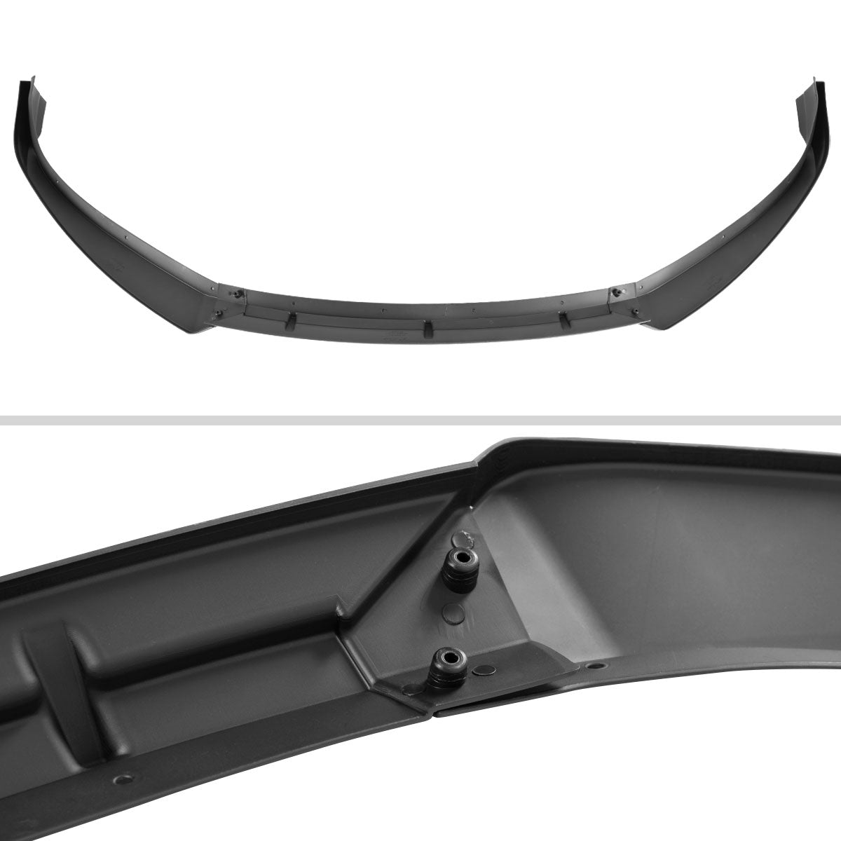 2016-2020 Tesla Model S Glossy Black 3PC Front Bumper Lip Splitter Kit