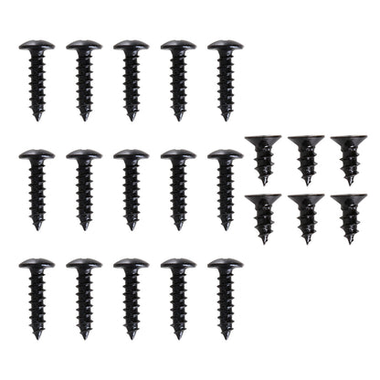 Universal Glossy Black Polypropylene 3PC Bumper Lip Set
