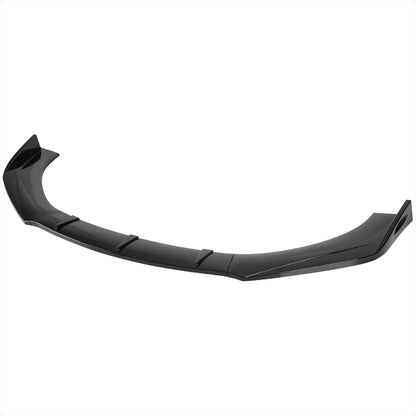 Universal Glossy Black Polypropylene 3PC Bumper Lip Set
