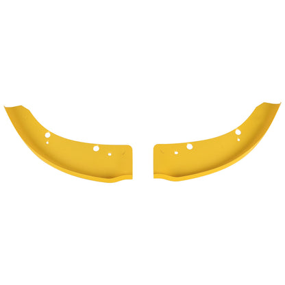 2015-2019 Dodge Charger SRT Glossy Yellow ABS 2PC Front Bumper Lip Splitters