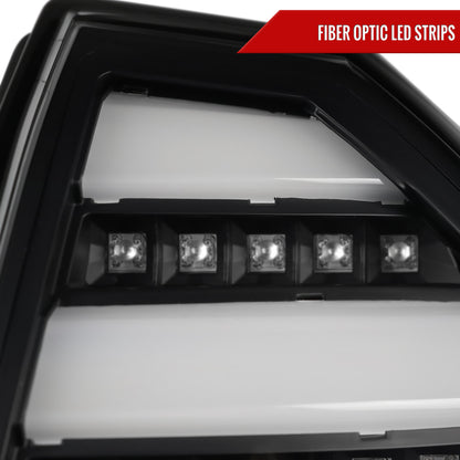 2005-2007 Chrysler 300C V2 LED Tail Lights (Matte Black Housing/Clear Lens)