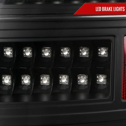 2005-2007 Chrysler 300C V2 LED Tail Lights (Matte Black Housing/Clear Lens)