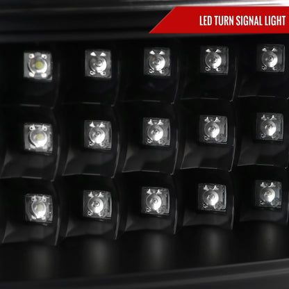 2005-2007 Chrysler 300C V2 LED Tail Lights (Matte Black Housing/Clear Lens)