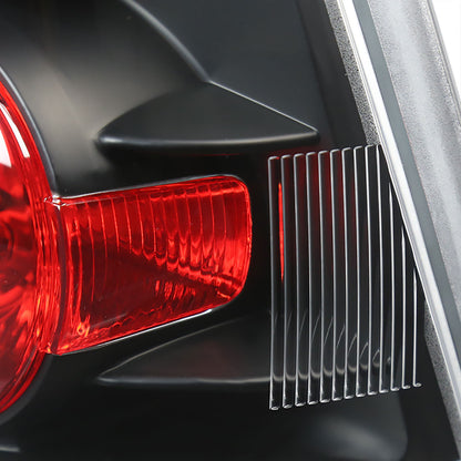 2003-2005 Toyota 4Runner Tail Lights (Matte Black Housing/Clear Lens)