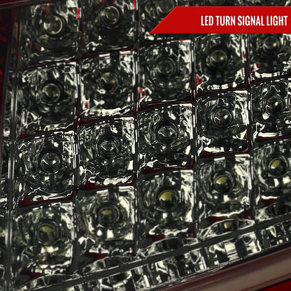 2005-2008 Porsche 911 997 Carrera / 2007-2009 911 997 GT3 LED Tail Lights (Chrome Housing/Red Smoked Lens)
