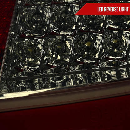 2005-2008 Porsche 911 997 Carrera / 2007-2009 911 997 GT3 LED Tail Lights (Chrome Housing/Red Smoked Lens)