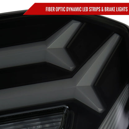2018-2022 Honda Accord Sedan LED Sequential Signal Tail Lights (Glossy Black Housing/Smoked Lens)