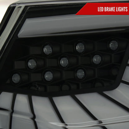2018-2022 Honda Accord Sedan SQ2 LED Sequential Signal Tail Lights (Glossy Black Housing/Smoked Lens)