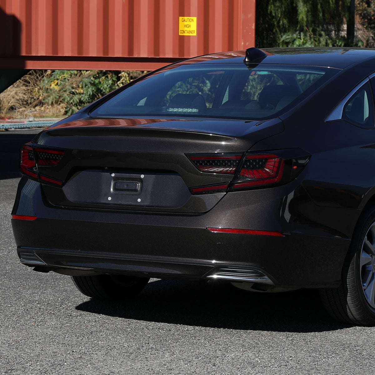 2018-2022 Honda Accord Sedan SQ2 Red LED Sequential Signal Tail Lights (Matte Black Housing/Smoked Lens)