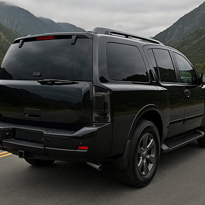 2005-2015 Nissan Armada LED Tail Lights (Chrome Housing/Smoked Lens)