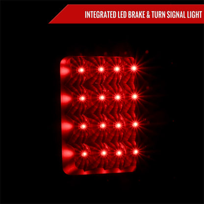 2005-2015 Nissan Armada V2 LED Tail Lights (Matte Black Housing/Clear Lens)