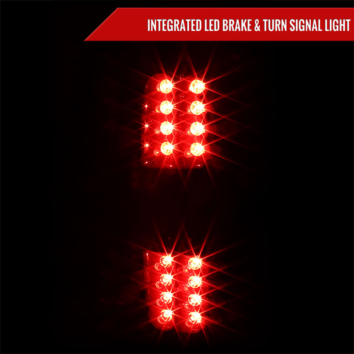 2007-2012 Chevrolet Avalanche LED Tail Lights (Glossy Black Housing/Smoked Lens)