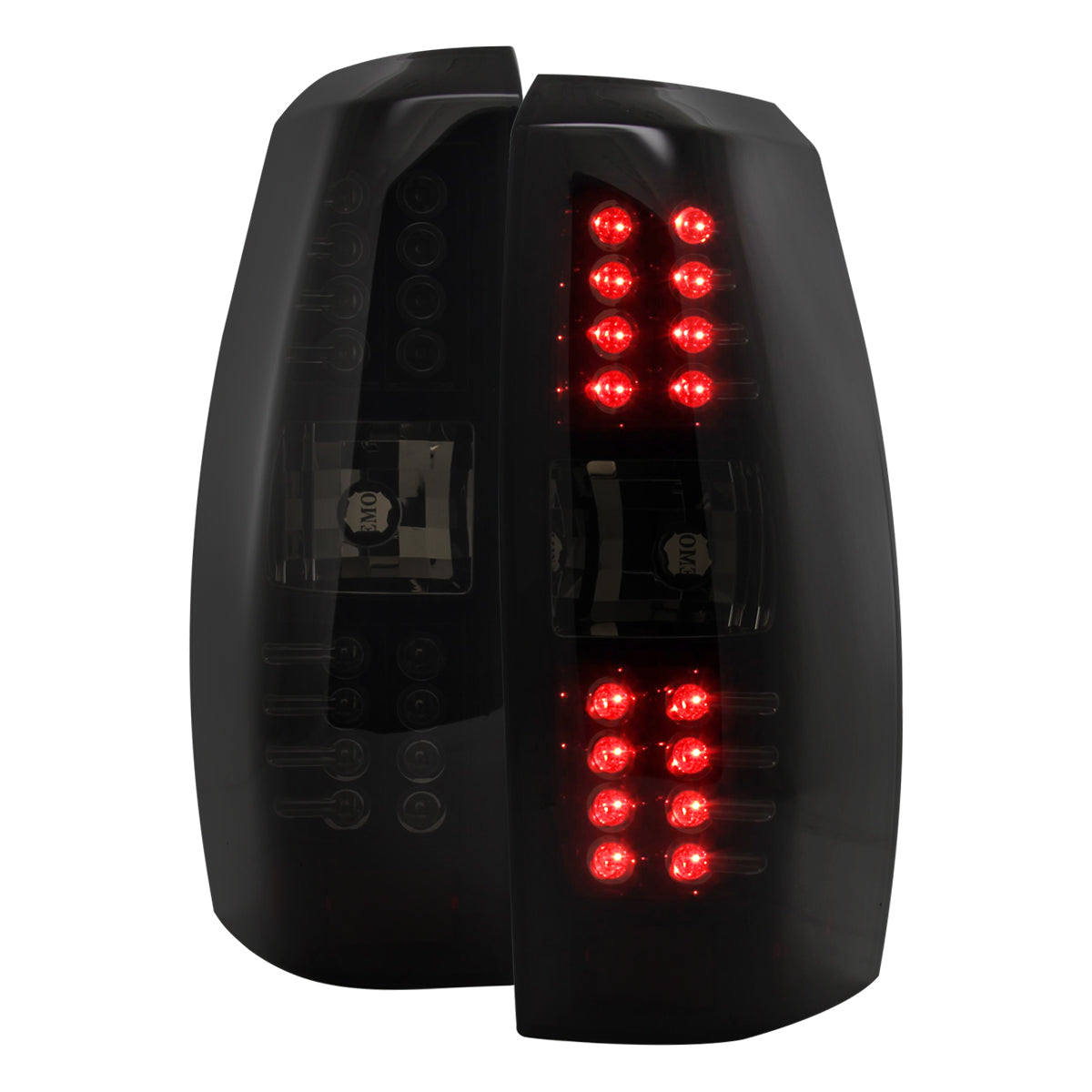 2007-2012 Chevrolet Avalanche LED Tail Lights (Glossy Black Housing/Smoked Lens)
