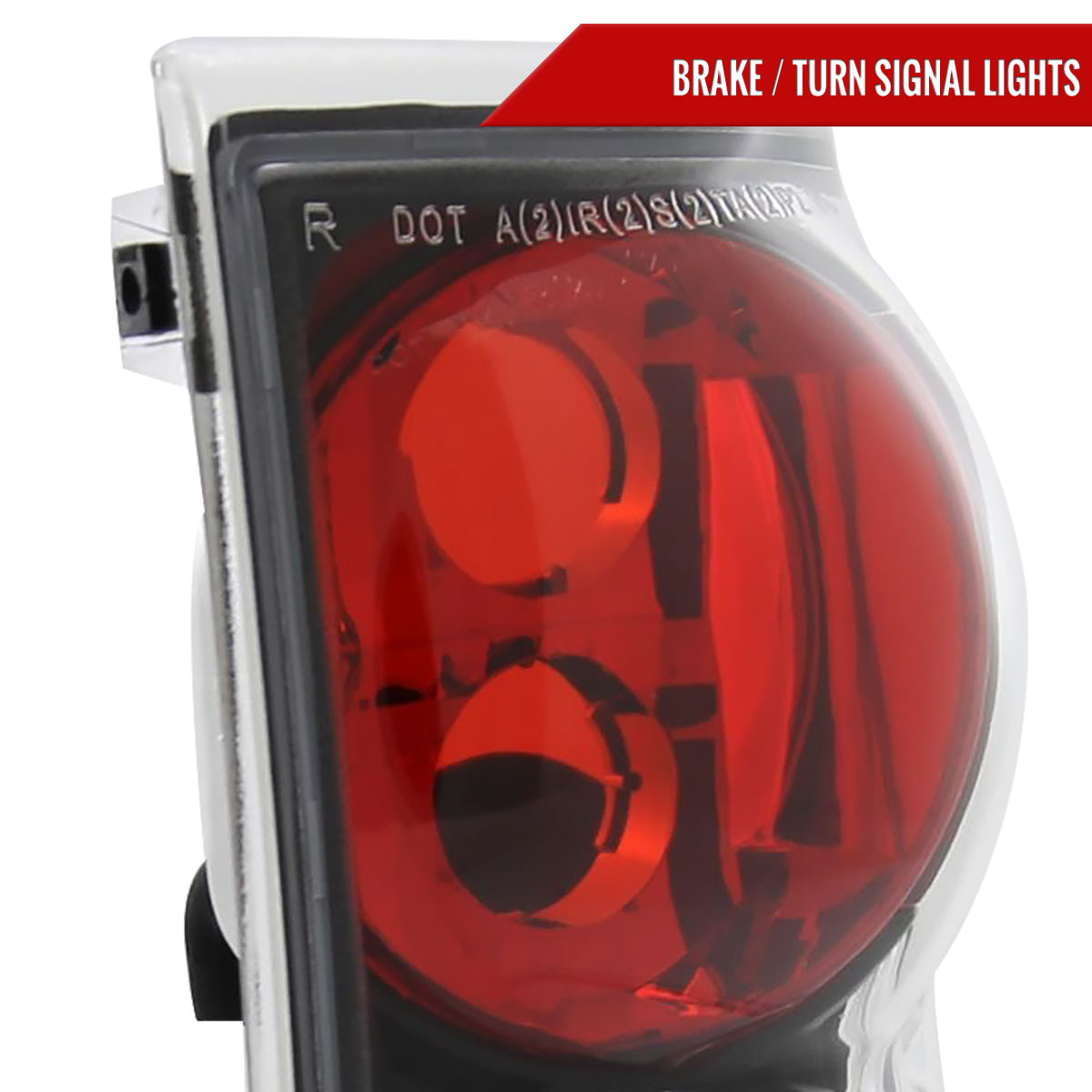 1995-2004 Chevrolet Blazer/S10 GMC Jimmy/Envoy Oldmosbile Bravada Tail Lights (Matte Black Housing/Clear Lens)