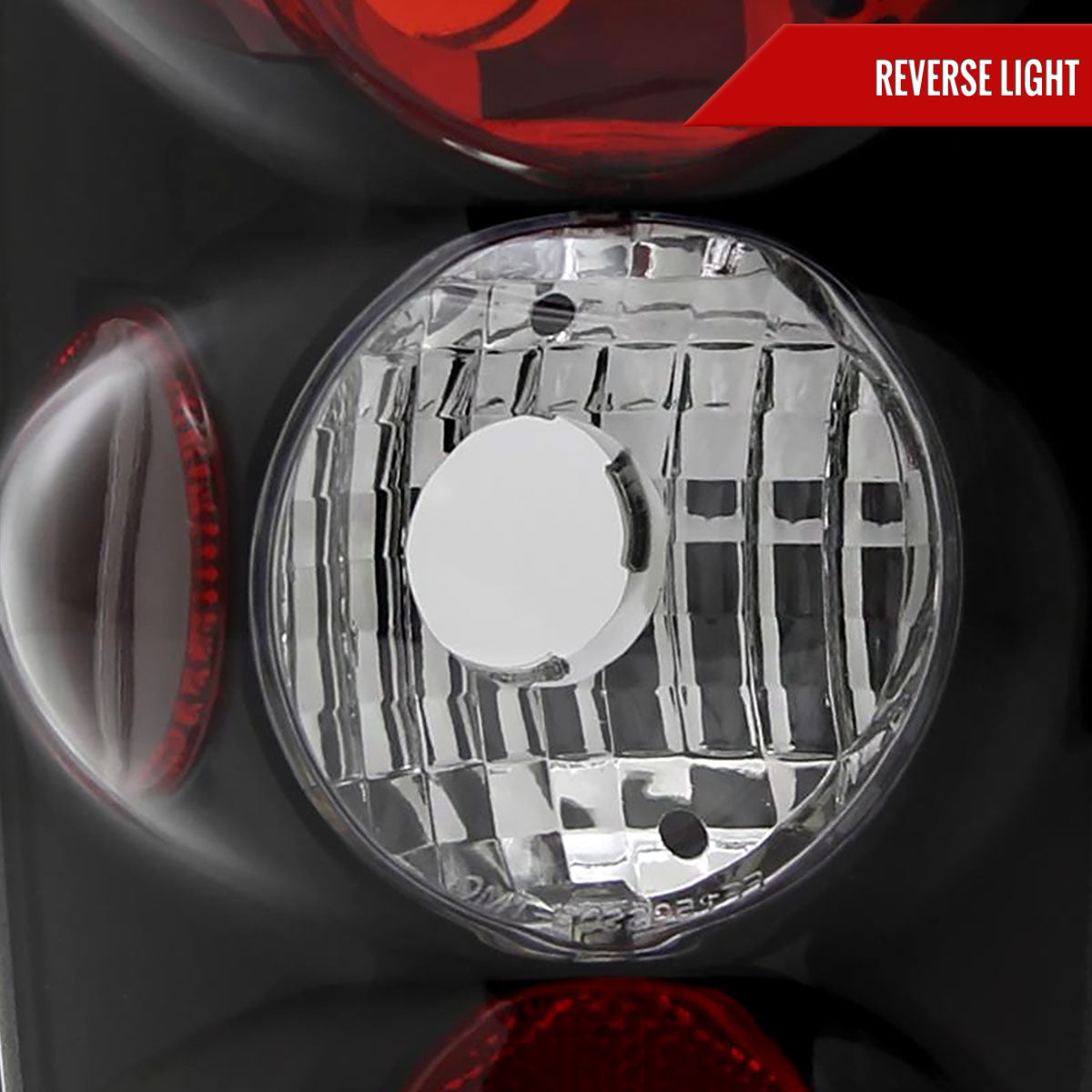 1995-2004 Chevrolet Blazer/S10 GMC Jimmy/Envoy Oldmosbile Bravada Tail Lights (Matte Black Housing/Clear Lens)