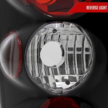 1995-2004 Chevrolet Blazer/S10 GMC Jimmy/Envoy Oldmosbile Bravada Tail Lights (Matte Black Housing/Clear Lens)